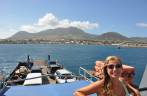 Viagem de balsa entre St. Kitts e Nevis